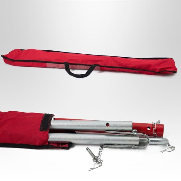 Styv dragkrok 3T med stötdämpande fjäder, fällbar + kåpa