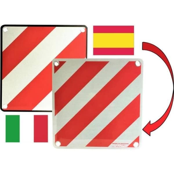 IWH 97605 Warntafel 2in1 för Spanien och italienska Varningsskylt (L x B) 50 cm x 50 cm - 4045914976054