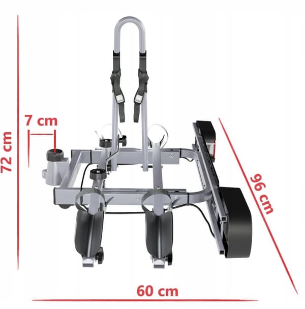 Amos TYTAN 2 PLUS cykelplatform til 2 cykler