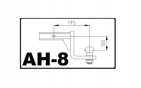 Vetokoukun madallusadapteri USA Auto Hak AH-8 52x52