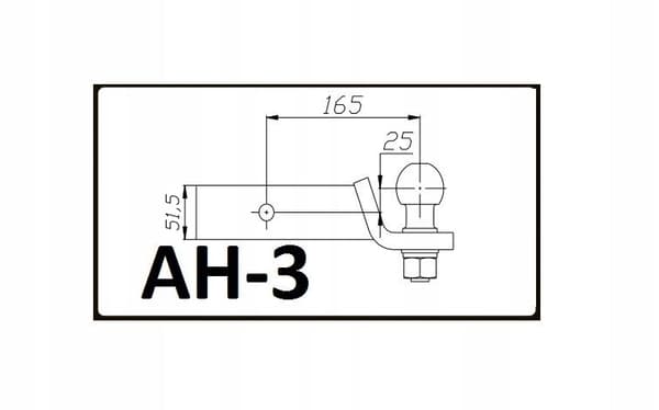 Vetokoukun korotusadapteri USA Auto-Hak AH-3