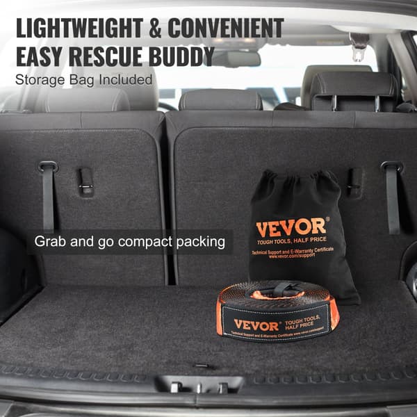 Off-Road Recovery Kit, 30.000 lbs Trækstrop, Holdbare D-Ring Krogene,5 stk