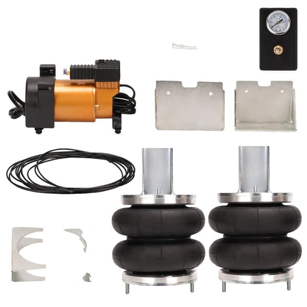 Luftaffjedringsposer, Heavy Duty, 12V Kompressor Kit