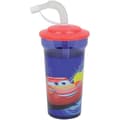 Miniatyrbild 6 av 6: Disney Cars servisset för barn - FUN HOUSE - 006378 - Glas, djup tallrik, glas med sugrör och 2 bestickset
