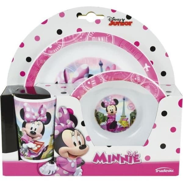 MINNIE måltidsset - FUN HOUSE - Tjej - Från 3 år - Rosa och flerfärgad - Diskmaskin