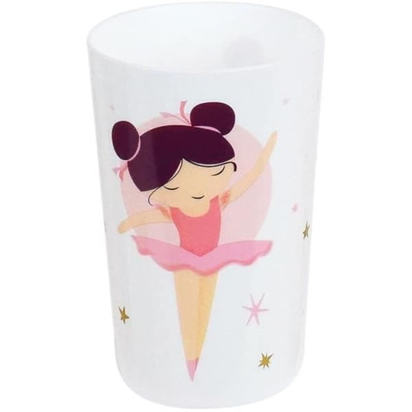 BALLERINA - Barnservis set med glas, sopptallrik, platt tallrik, bestick, vattenflaska och snackslåda