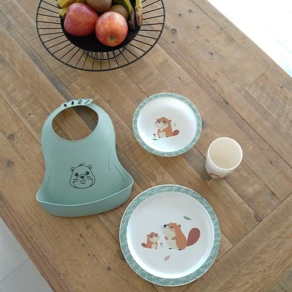 Min första mikrovågsugn matlåda - THERMOBABY - Castor - Tallrik, skål, mugg