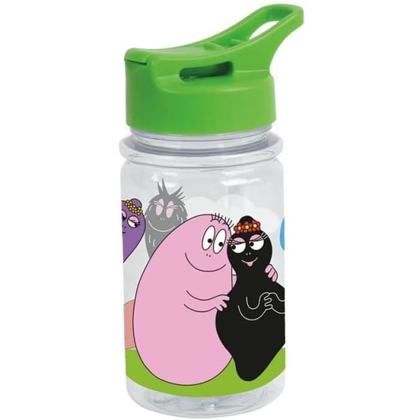 Mycket disk - FUN HOUSE - BARBAPAPA - Glas, tallrik Ø22 cm och Ø16 cm, bestick, vattenflaska och mellanmålslåda