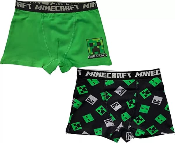 Minecraft Kalsonger för Barn - 2-Pack 10 år