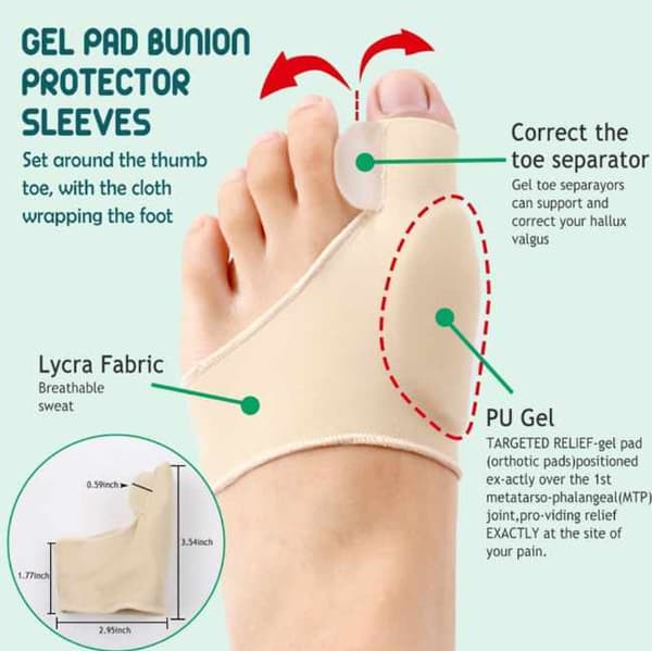 Hallux Valgus - varpaiden korjaussarja 9 kpl