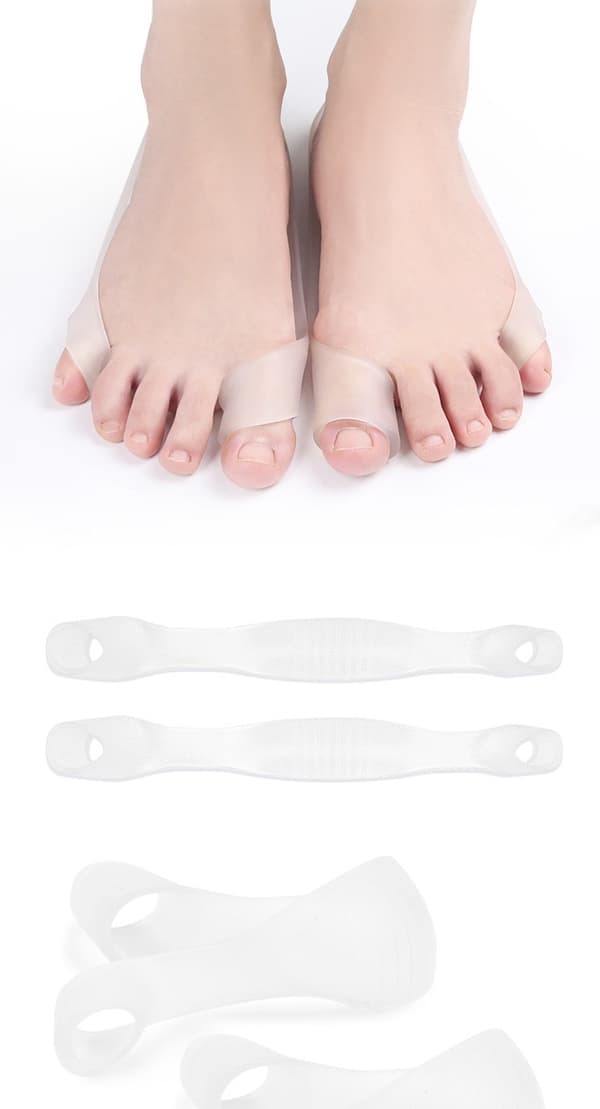 Hallux Valgus - Støtteskinne til storetå/lilletå - 2 pakker