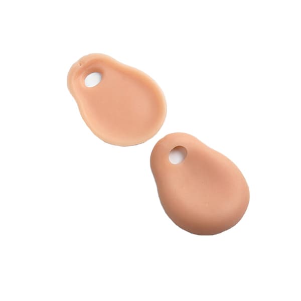 INF Hudfarget tåermer for lindring av knyst og tåbeskyttelse Beige0