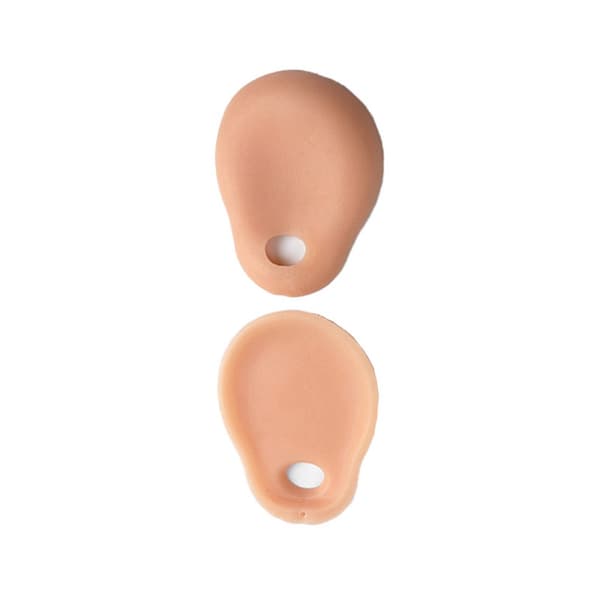 INF Hudfarget tåermer for lindring av knyst og tåbeskyttelse Beige0