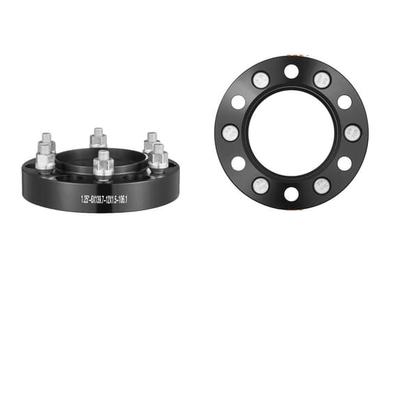 Hjulafstande 1,25 tommer, 6-bolt design, holdbart aluminiumslegering,1,25 tommer 6x5,5 tommer