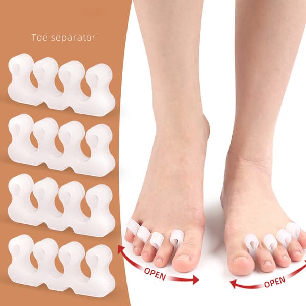 INF Silikon Tåskiller for Hallux Valgus - Hvit (En Størrelse)