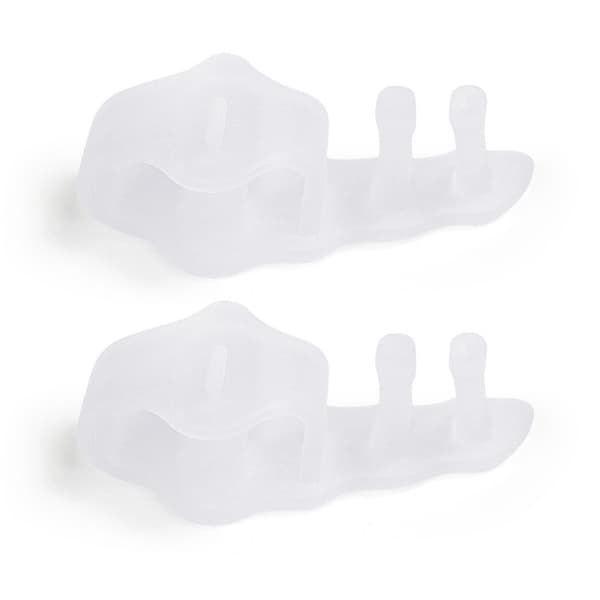 INF Transparent Tåseparator med Dobbelt Hul til Hallux Valgus Korrektion