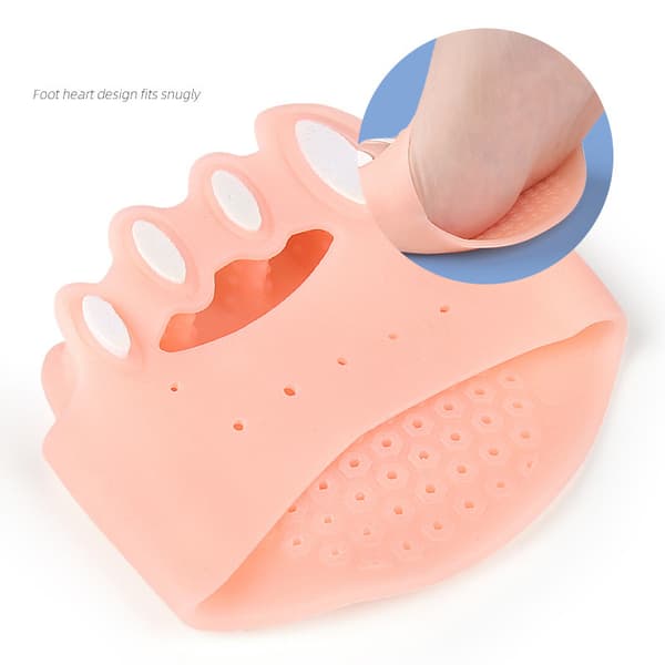 INF Effektive tåseparatorer for hallux valgus lindring og fotstøtte Beige