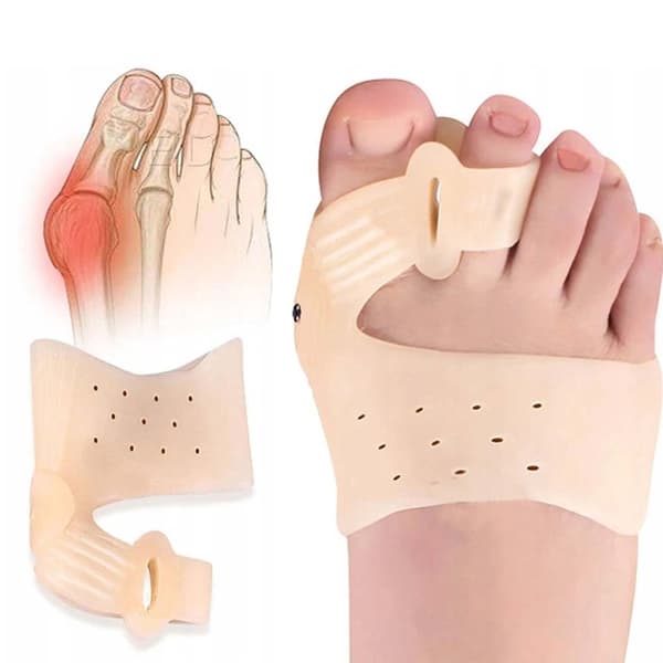 2-Pack Hallux Valgus Tåseparerare Gel