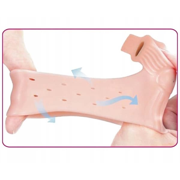 2-Pack Hallux Valgus Tåseparerare Gel