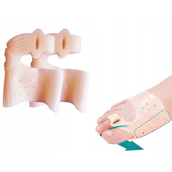 2-Pack Hallux Valgus Tåseparerare Gel