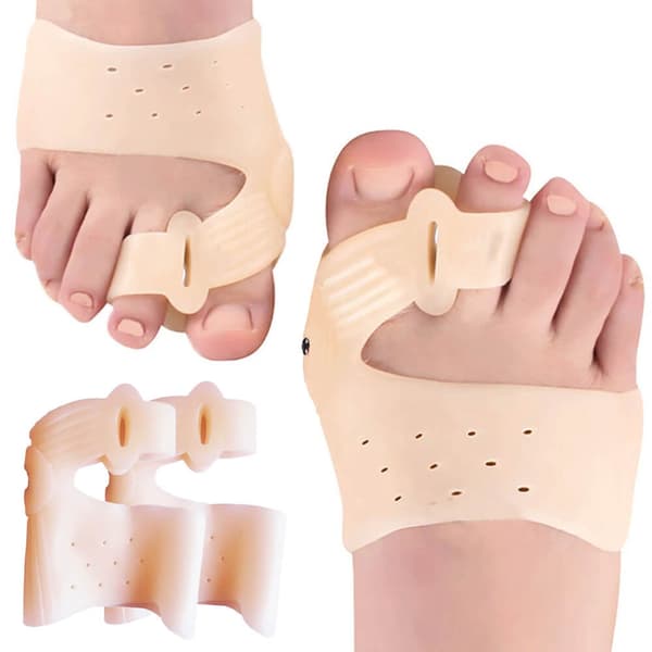 2-Pack Hallux Valgus Tåseparerare Gel