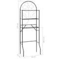 Miniatyrbillede 7 af 8: vidaXL badeværelsesstativ 60x33x174 cm sort