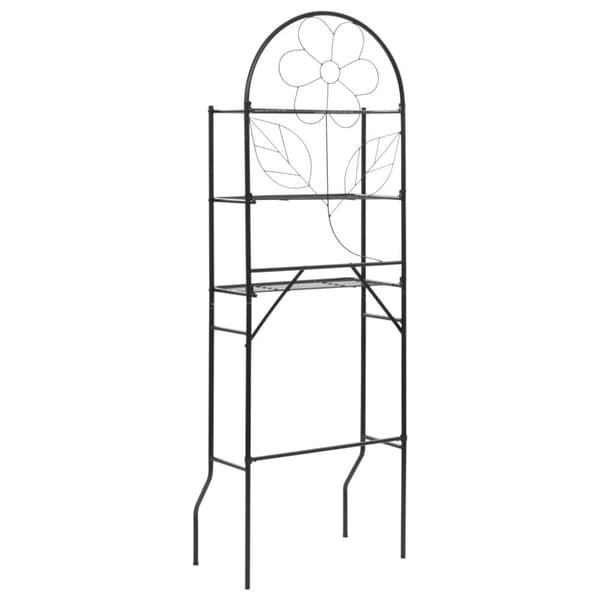 vidaXL Baderomsstativ svart 60x33x174 cm