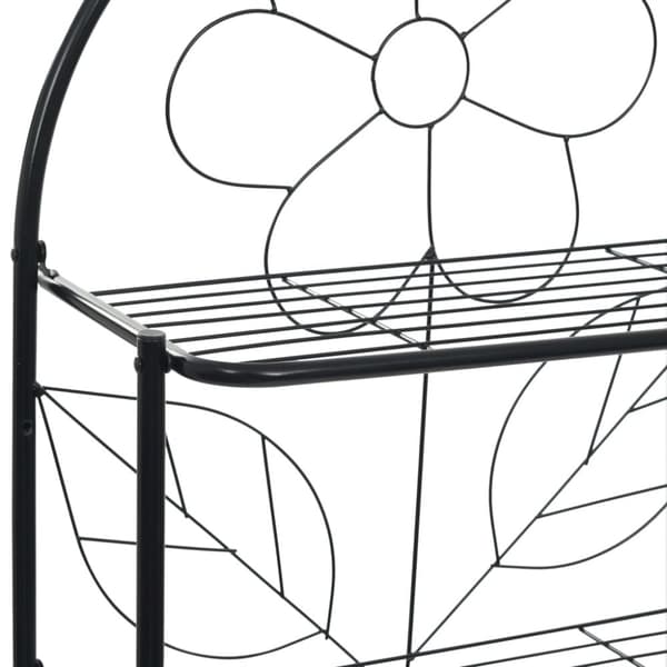 vidaXL Baderomsstativ svart 60x33x174 cm