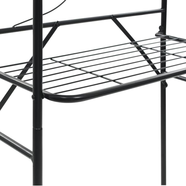 vidaXL Baderomsstativ svart 60x33x174 cm