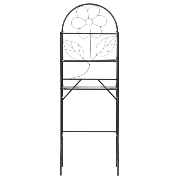 vidaXL Baderomsstativ svart 60x33x174 cm