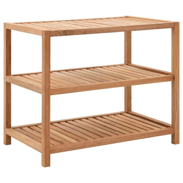 vidaXL Baderomshylle heltre valnøtt 65x40x55 cm