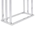 Miniatyrbild 5 av 5: Handduksställ Blank silver och mörkt trä Stål 3 skenor Badrumstillbehör Stående handduksförvaring Modern design