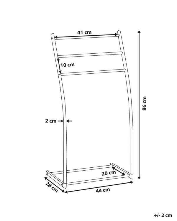 Håndklædestativ Blank Sølv Stål 3 Skinner Badeværelsestilbehør Stående Håndklædestativ Moderne Design