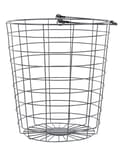 Miniatyrbild 4 av 7: Ställ Grå Metall 3 våningar med hjul Korgar Handtag Löstagbart kök Badrumsförvaring Tillbehör för handdukar Tidning Frukt Grönsaker
