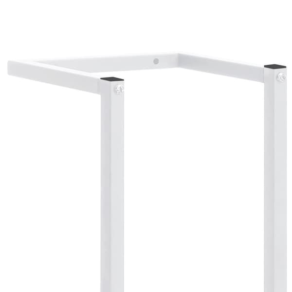 vidaXL Håndklestativ 25x20x95 cm stål hvit