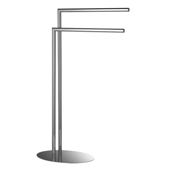 Esbada Classic håndklestativ 2 stenger oval fot krom Krom