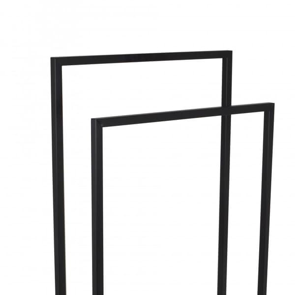 Håndklædeholder - stående - 45x21,5x84,5 cm - mat sort