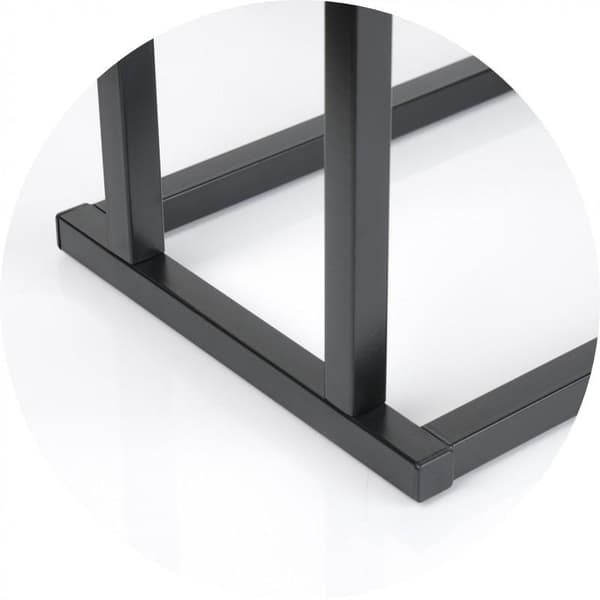 Håndklædeholder - stående - 45x21,5x84,5 cm - mat sort