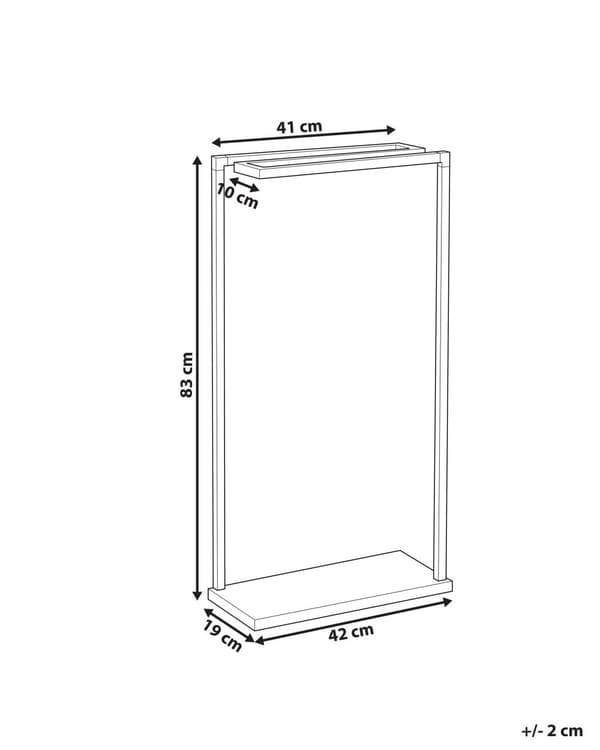 Håndklædeholder Sølv Krom Stål 83 x 19 x 42 cm Fritstående Håndklædestativ til Badeværelse Gulv Dekoration Indretning Tilbehør Moderne Design