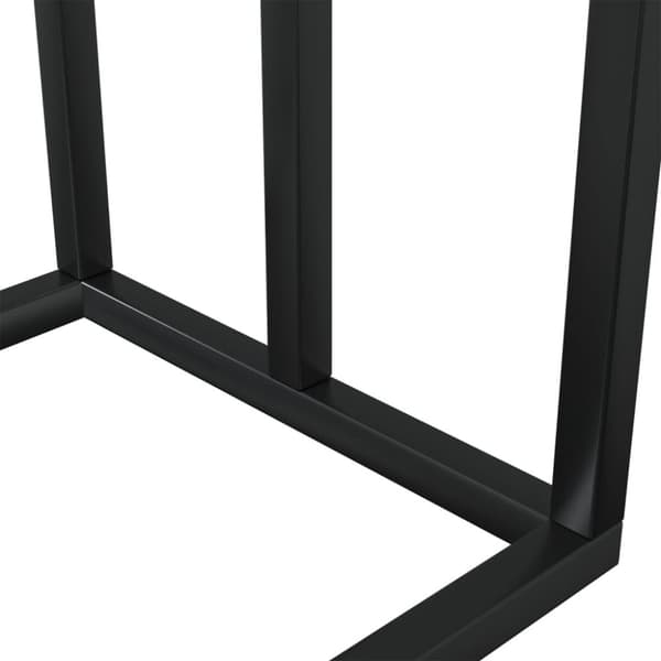 vidaXL fritstående håndklædeholder 48x24x79 cm jern sort