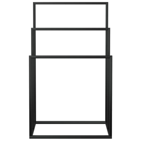 vidaXL fritstående håndklædeholder 48x24x79 cm jern sort