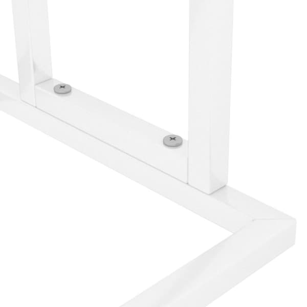 vidaXL Frittstående håndklestativ hvit 48x24x78,5 cm jern