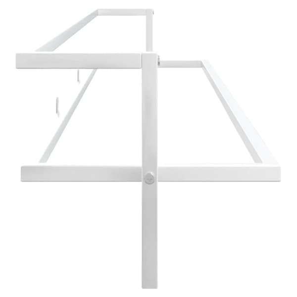 vidaXL Handdukshängare vit 95x25x22 cm järn