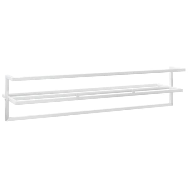 vidaXL Handdukshängare vit 95x25x22 cm järn