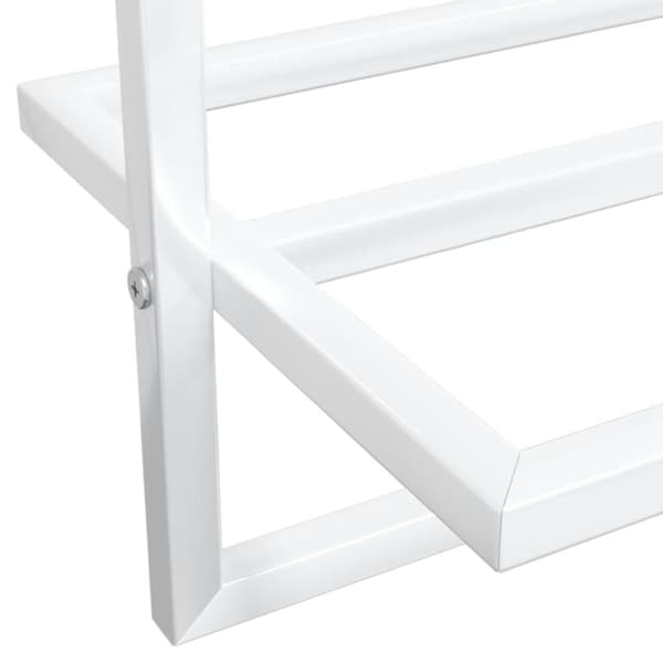 vidaXL Handdukshängare vit 95x25x22 cm järn