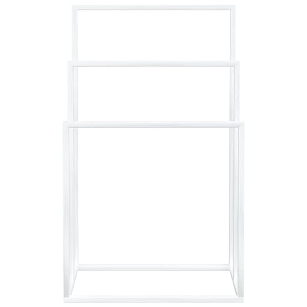 vidaXL Fristående handdukshängare vit 48x24x79 cm järn