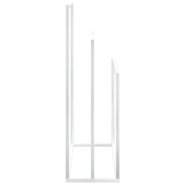 vidaXL Fristående handdukshängare vit 48x24x79 cm järn