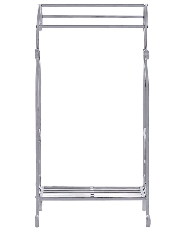 Pyyheteline harmaa 49 x 91 x 33 cm rauta 3 tankoa hylly retro moderni