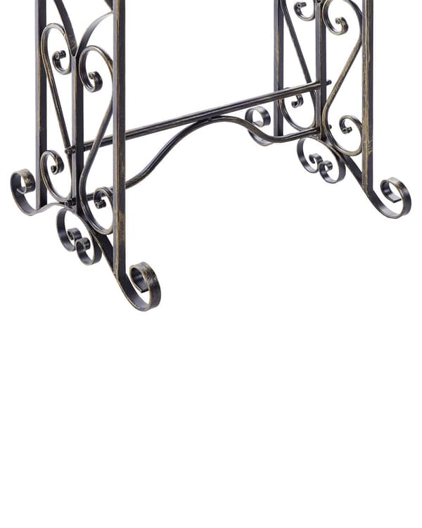 Håndklædeholder Sort Pulverlakeret Jern 45 x 90 cm Badeværelsestilbehør Fritstående Stående Stativ Opbevaring Fransk Moderne Design