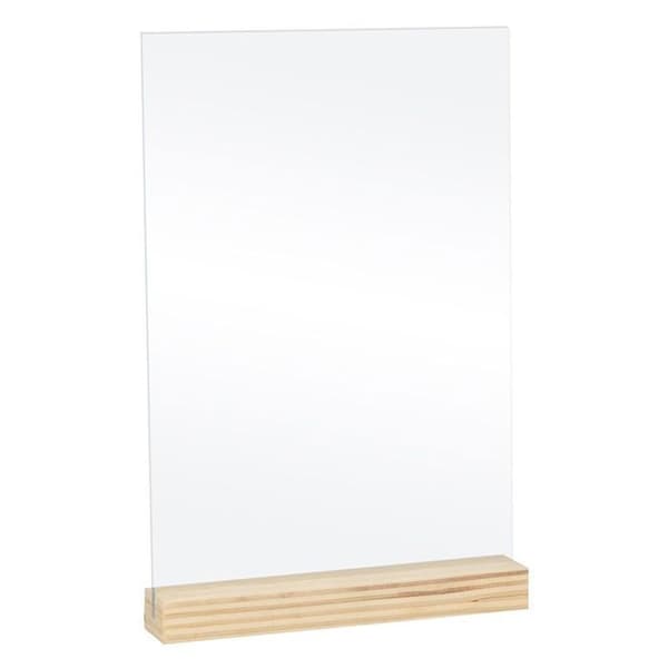 5 genomskinliga plexiglasplattor 10 x 15 cm + baser